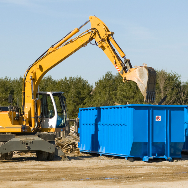 can i choose the location where the residential dumpster will be placed in Mcalester